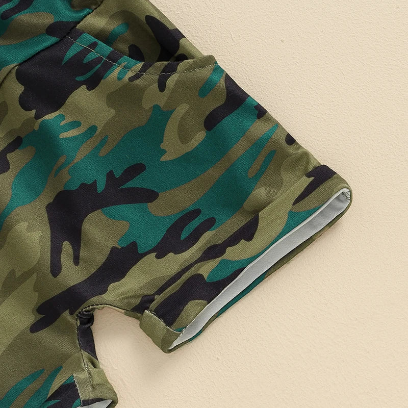 Auntie's Boy Camouflage T-shirt & Shorts