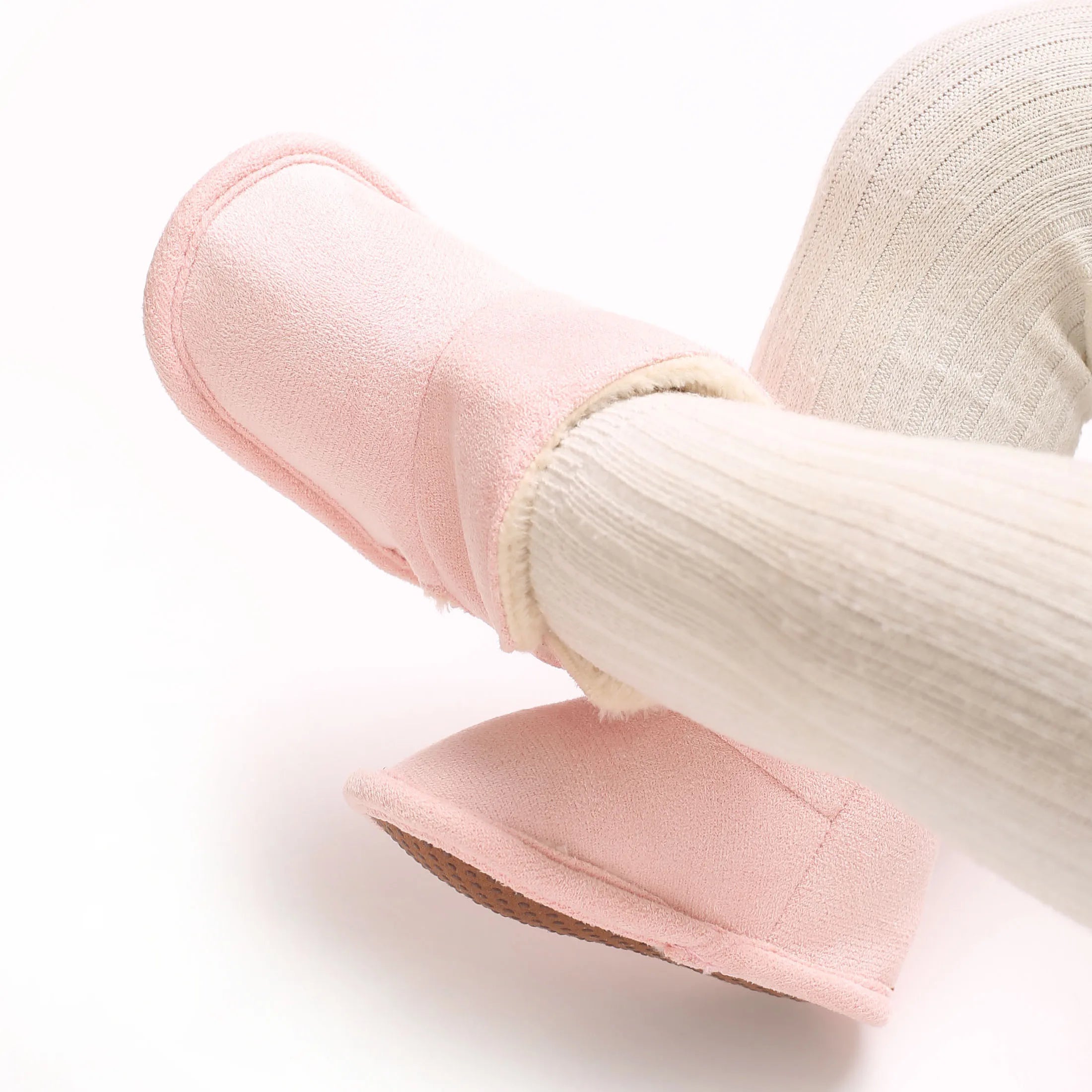 Solid Plush Boots