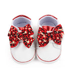 Leopard Bow Baby Sneakers