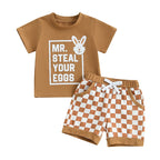 Easter Bunny Boys Outfit Set