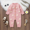 Daisy Blossom Baby Girl Knit Jumpsuit 🌸