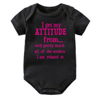 Pink Attitude Onesie