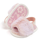 Fluffy Heart Sandals