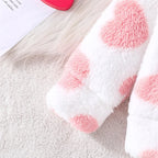 Plush Hoodie Heart 2Pcs Set
