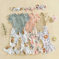 Aveline Floral Bell Bottoms Outfit & Bow