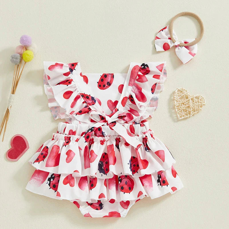 Little Love Bug Romper &  Headband