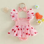 "I Love Mom" Baby Girl Tulle Dress & Headband Set