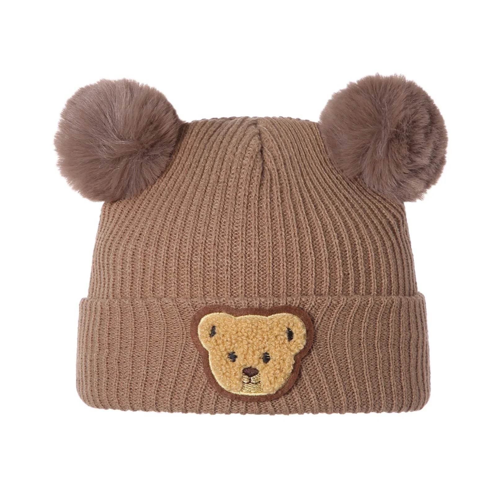 Pom Pom Bear Beanie Hat