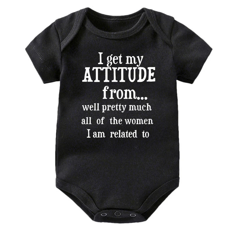 Pink Attitude Onesie