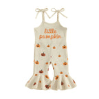 🎃 Little Pumpkin Girl Flare Ruffled Romper