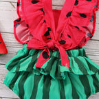 Sweet Watermelon Romper with Headband