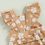 Ruffled Rae Flower Romper & Bow