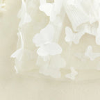 Ribbed Butterfly Flower Dress