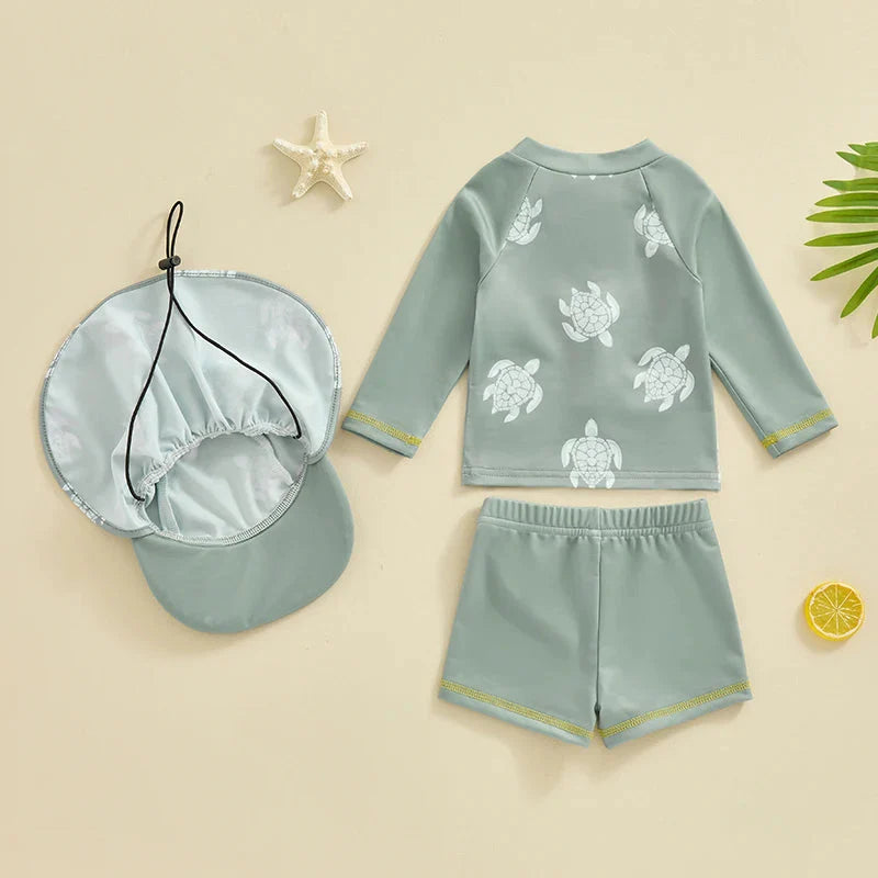 Sea Turtle 3 Piece Swimsuit