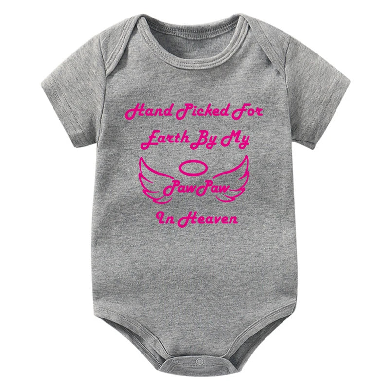 Hand Picked for Earth By My PawPaw in Heaven Onesie