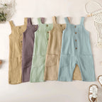 Solid Pocket River Romper