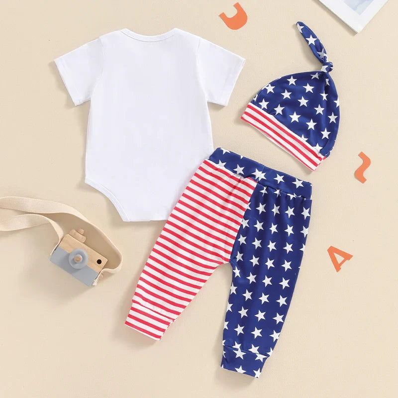 My First 4th of July Stars & Stripes Outfit