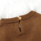 Striped Knitted Turkey Romper