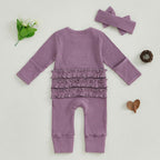 Ruffled Little Sister Onesie & Headband