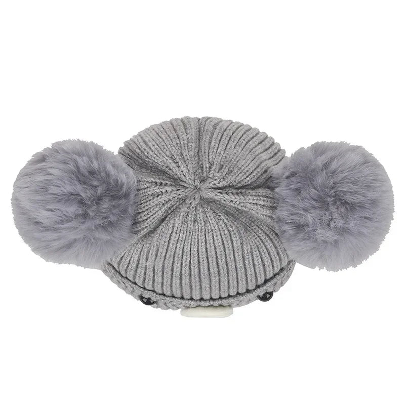 Baby Bear Pompom Hat