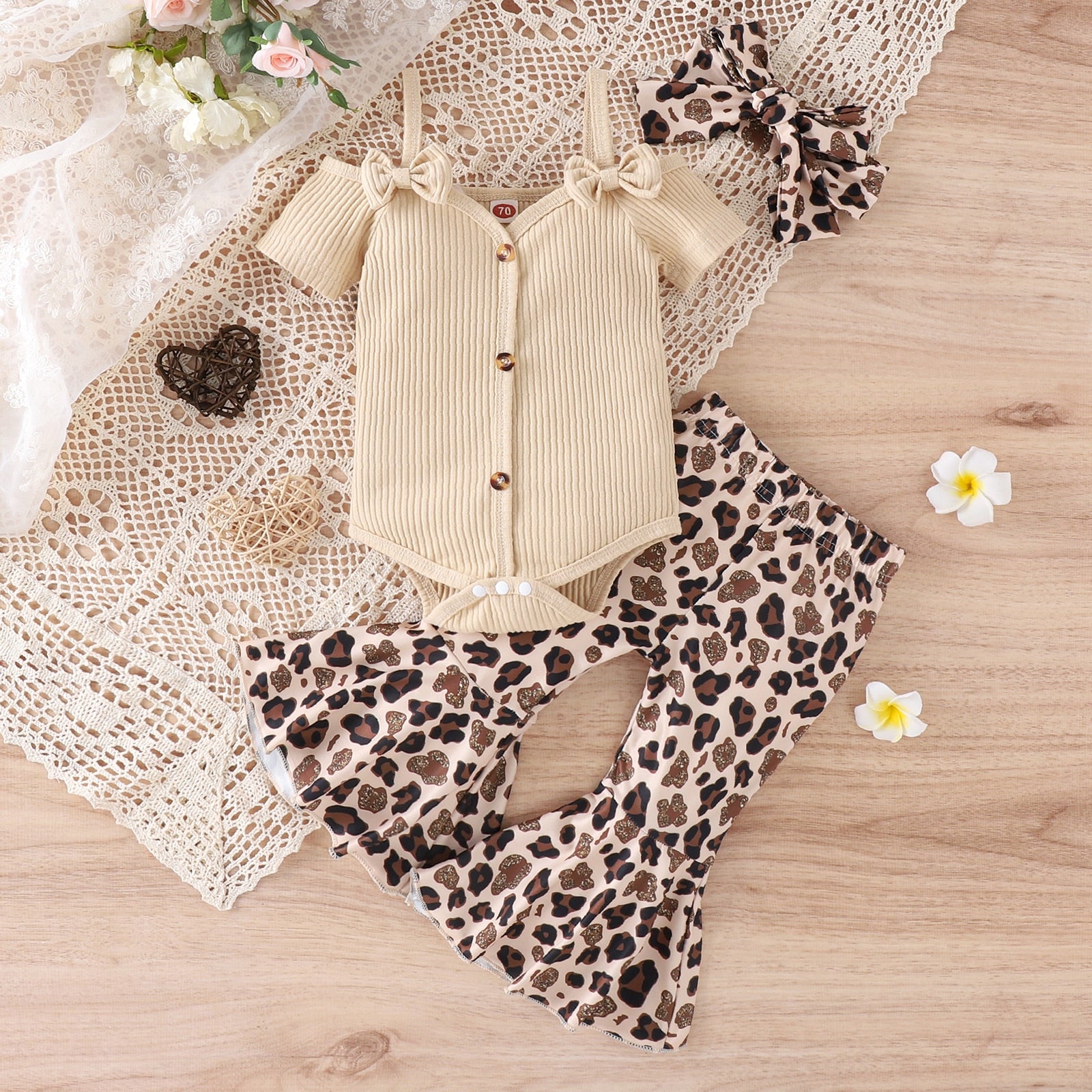 Off Shoulder Bell Bottom Cutie Outfit
