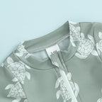 Sea Turtle Zipper Swimsuit