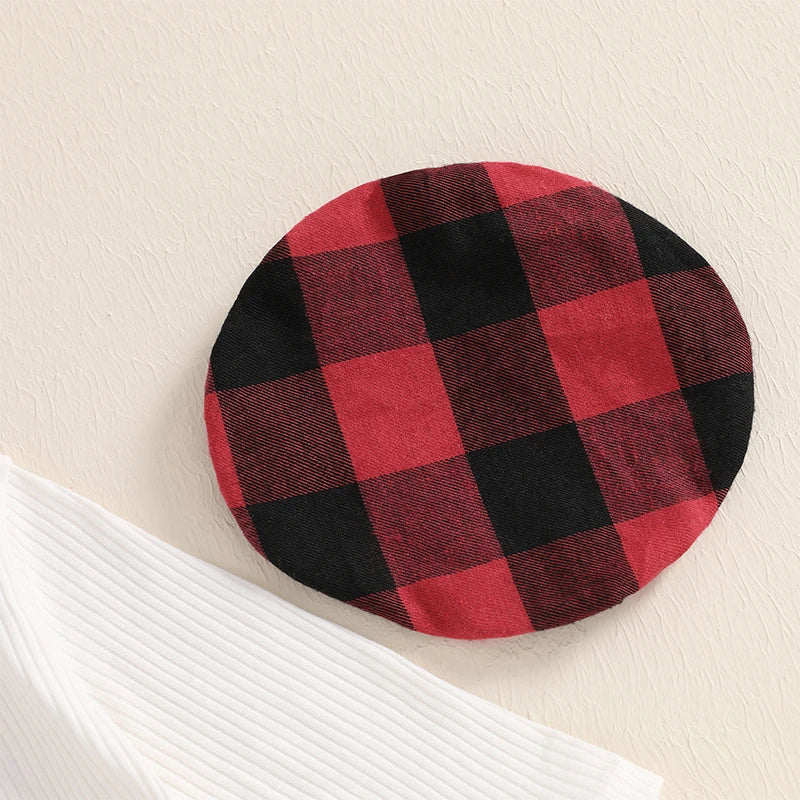 Peltie Plaid Skirt Outfit & Beret