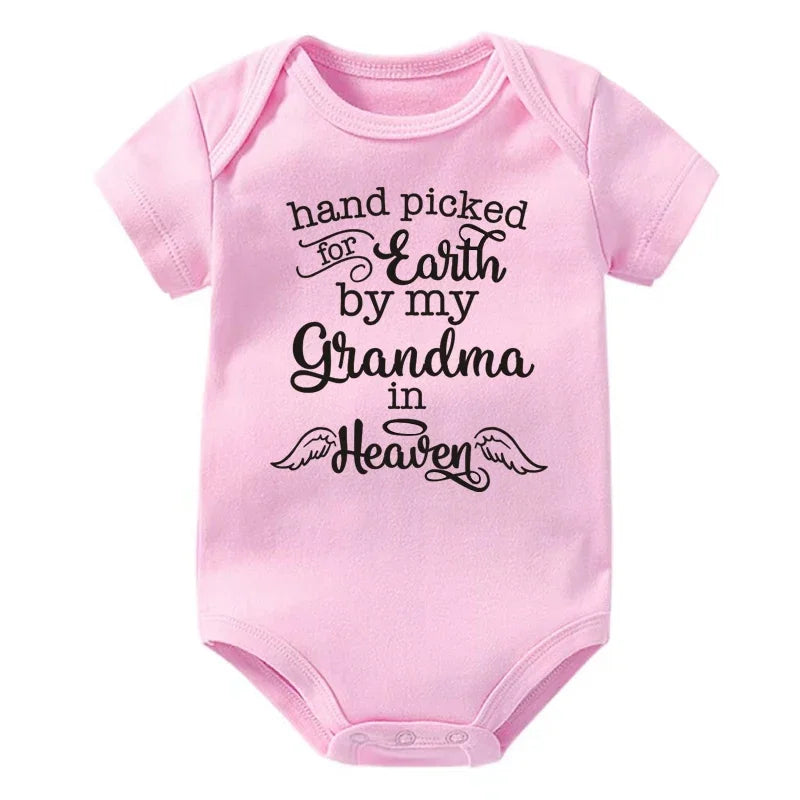 Hand Picked for Earth By My Grandma in Heaven Onesie