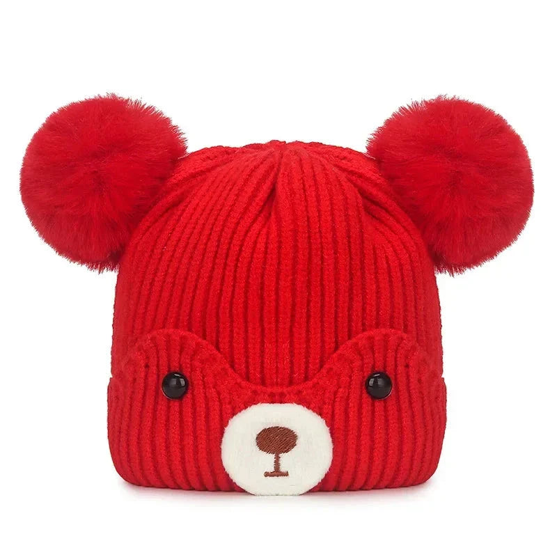 Baby Bear Pompom Hat