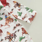 Ruffled Rodeo Cowgirl Romper