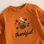 Toddler Girl Thanksgiving Sweatshirt & Tulle Skirt Set