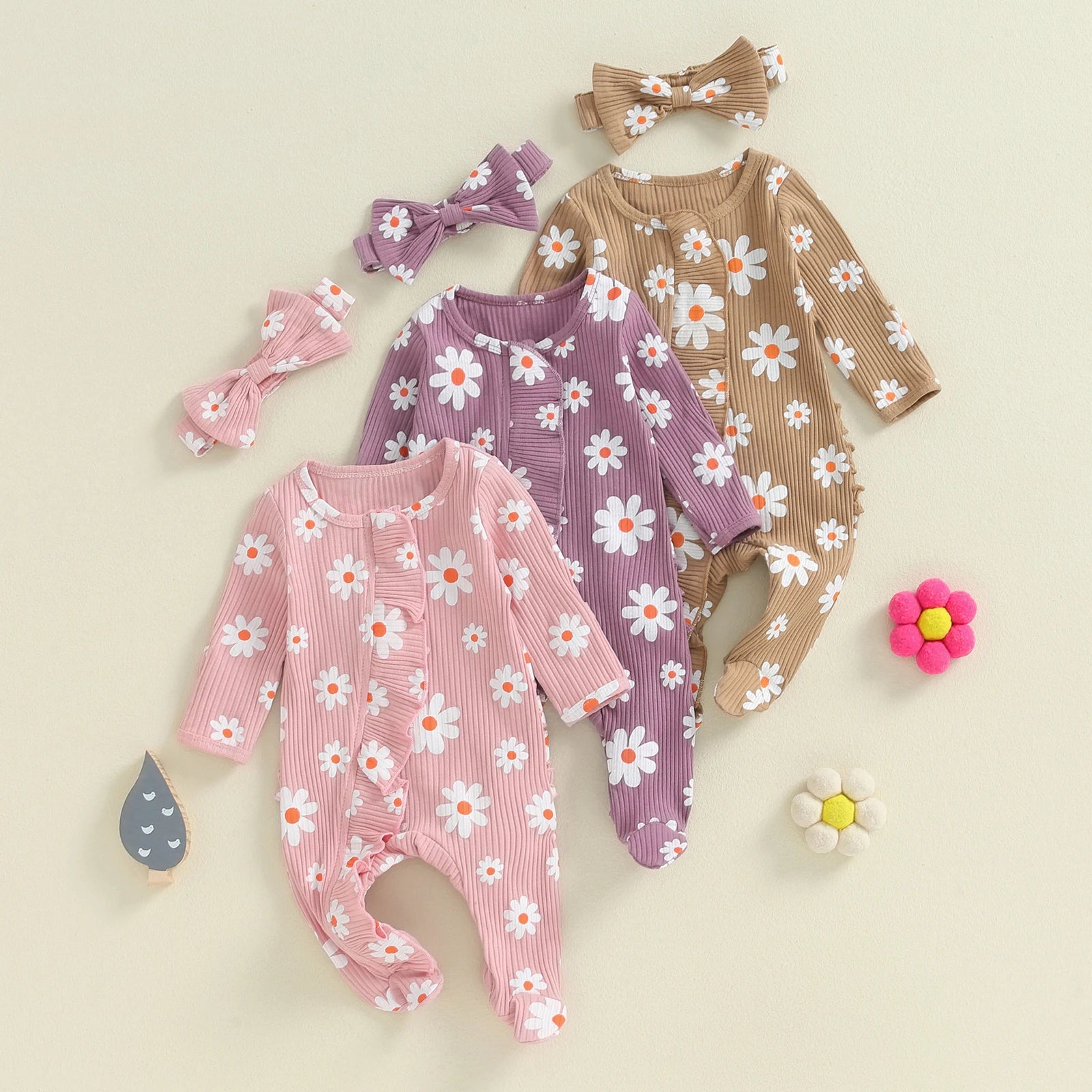 Sun Flower Romper & Headband