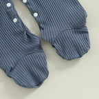 Hello I'm New Here Ribbed Footie Onesie & Hat