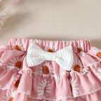 Baby Girl Ruffle Romper & Floral Shorts Set