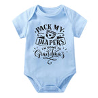 Pack My Diapers I'm Going To Grandma's Onesie