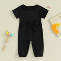 Solid Waist Tie Tonya Romper