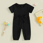 Solid Waist Tie Tonya Romper
