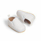 Solid Checker Slip On Shoes