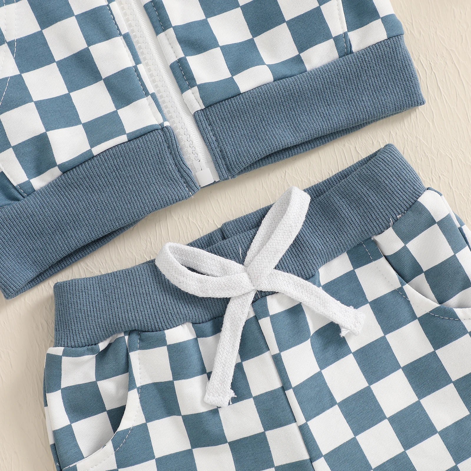 Checkered Zip Up Hoodie Outfit