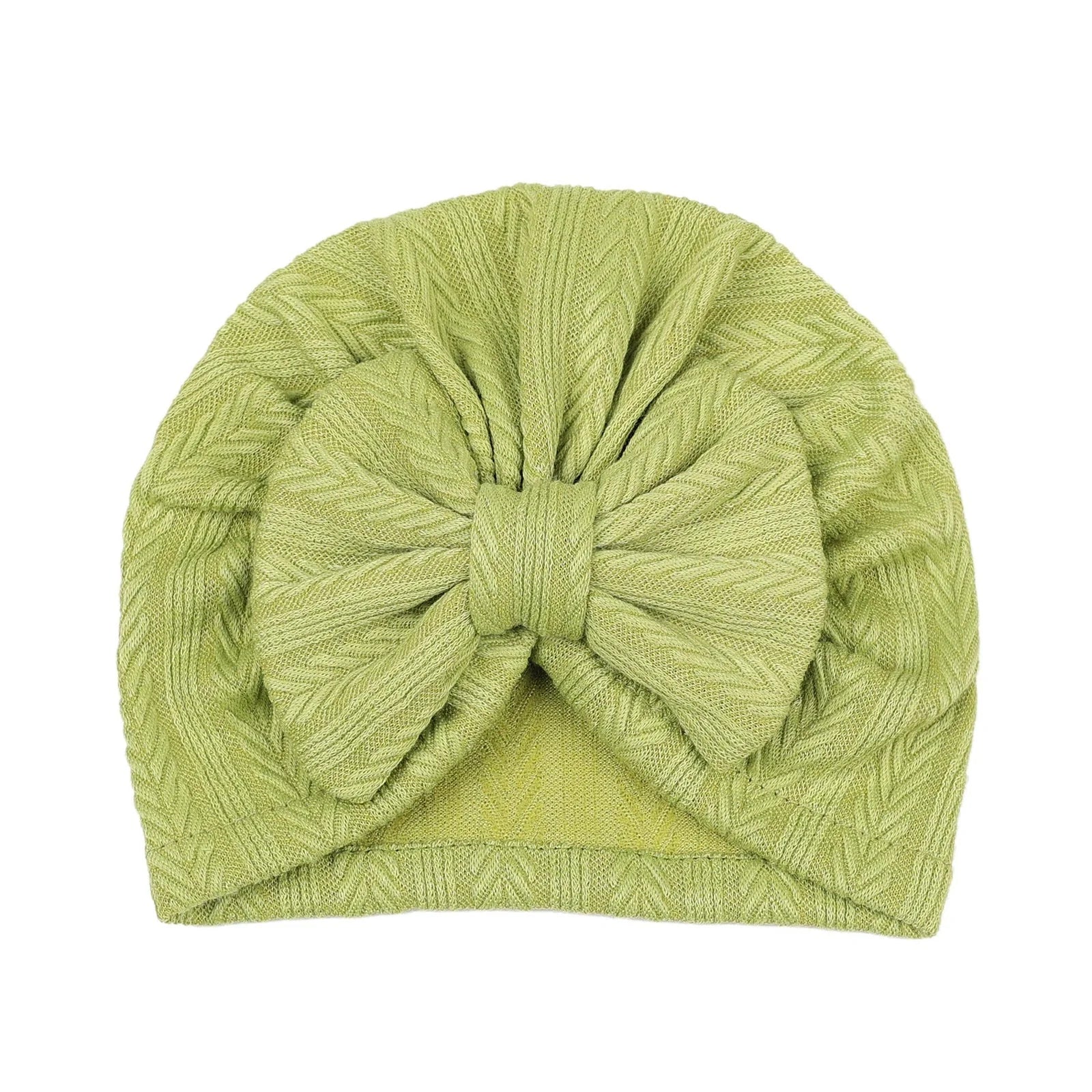 Solid Knit Bow Hat