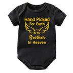 Hand Picked for Earth By My Brother in Heaven Onesie