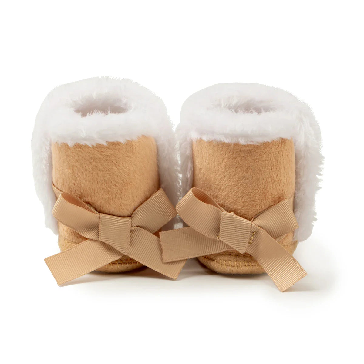 Back Bow Plush Boots