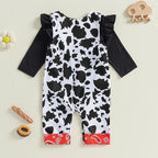 Paisley Cow Romper Set