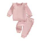Solid Ruffle Julian Jogger Set