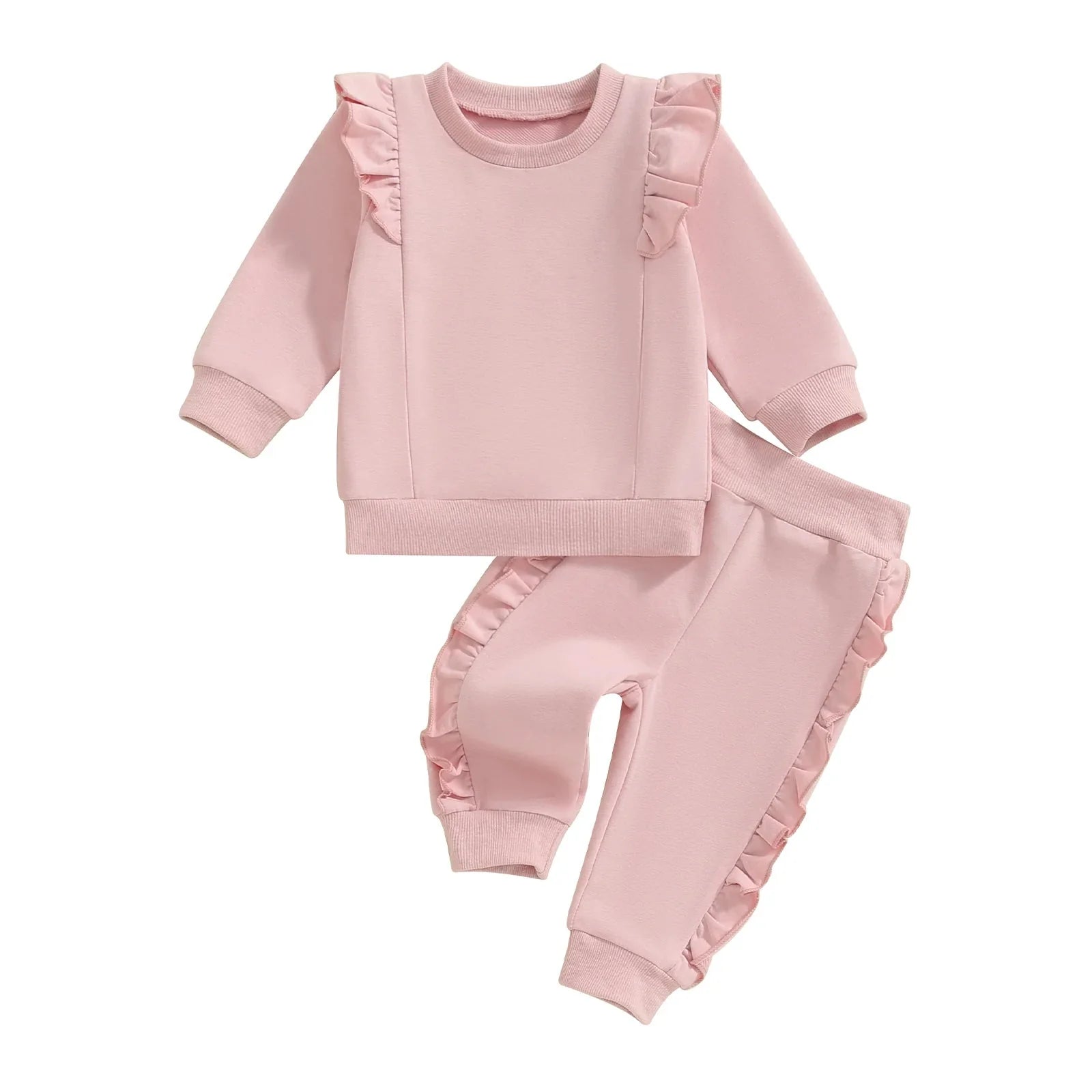 Solid Ruffle Julian Jogger Set