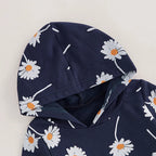 Daisy Flower Hooded Jogger Set