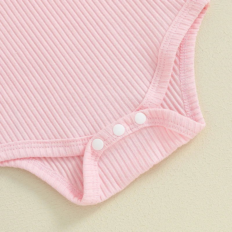 Bunny Ruffle Overalls Easter Dress Outfit