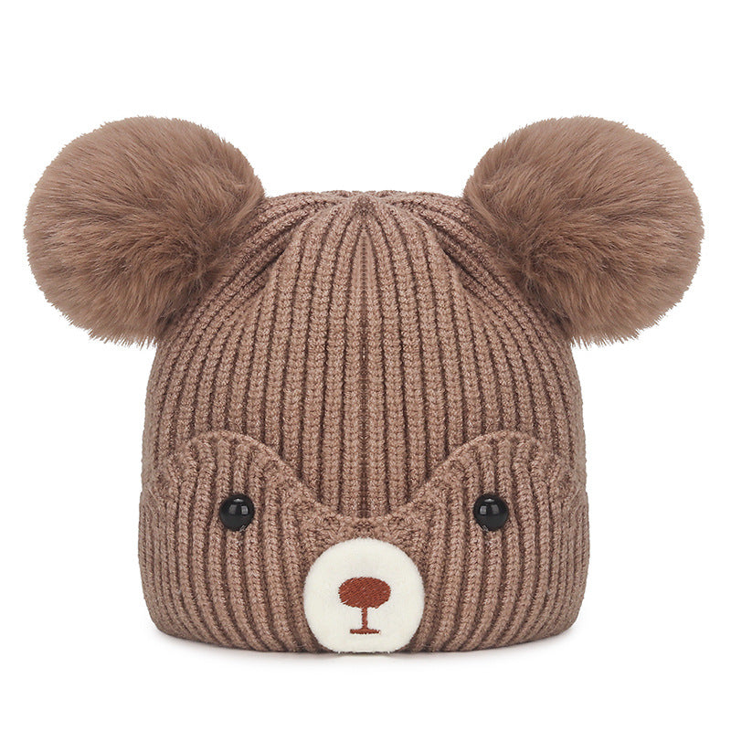 Baby Bear Pompom Hat