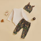 Newest Hunting Buddy 3pcs Baby Outfit Set