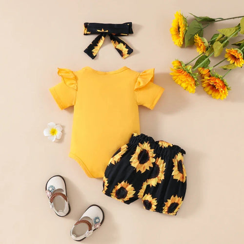 Auntie is My Bestie Sunflower Outfit